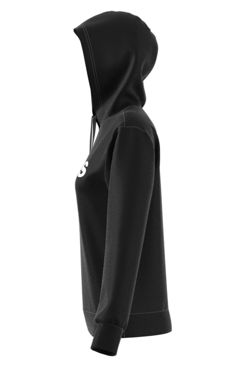 Essentials Fleece Hoodie, Alternate, color, BLACK/ WHITE