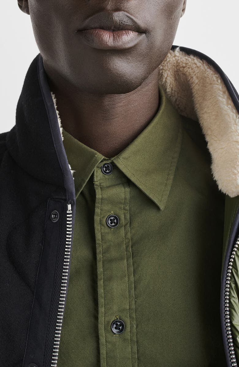 rag & bone Heywood Virgin Wool Blend Liner Jacket, Alternate, color, 