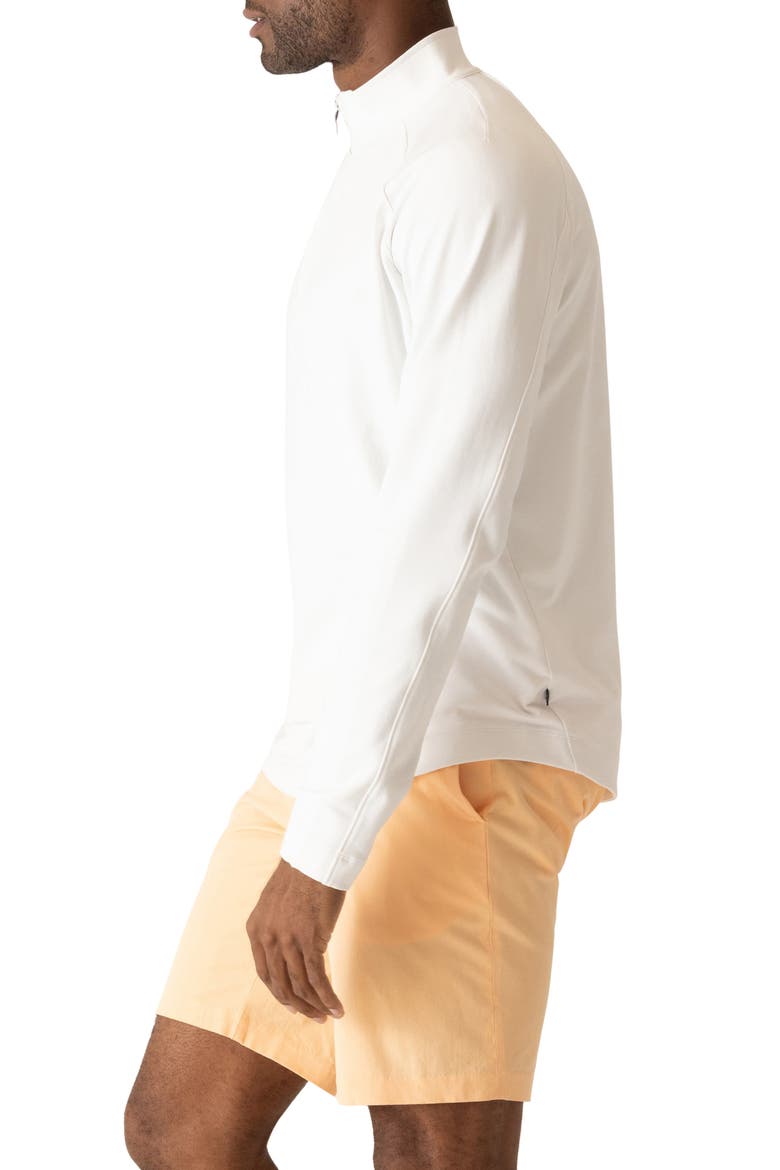 Techno MIcrolight Quarter Zip Pullover, Alternate, color, WHITE