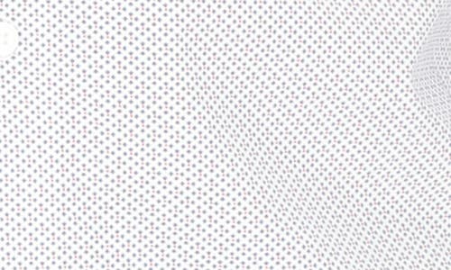 Scotch & Soda Dot Print Modern Fit Dress Shirt In White