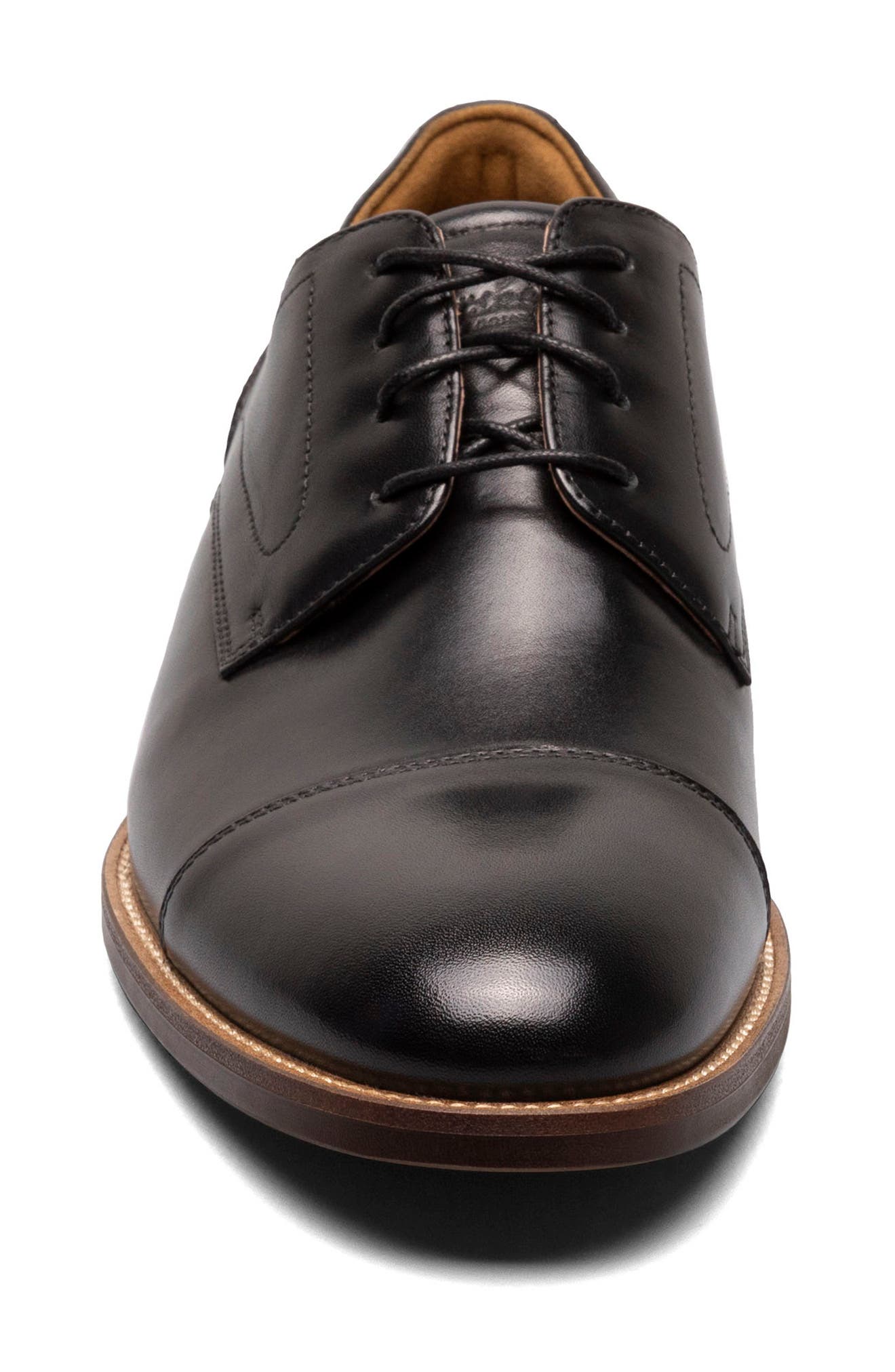 Florsheim Rucci Cap Toe Derby, Alternate, color, Black