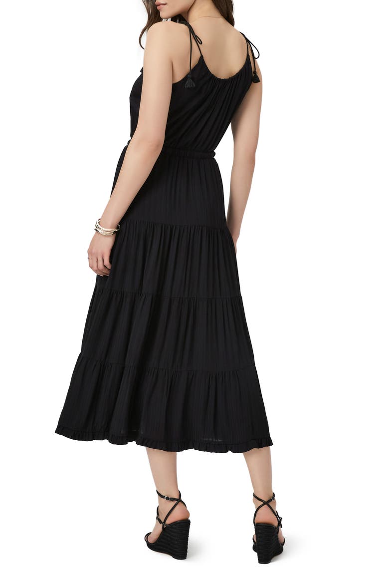 Wellsley Tie Strap Maxi Dress, Alternate, color, BLACK
