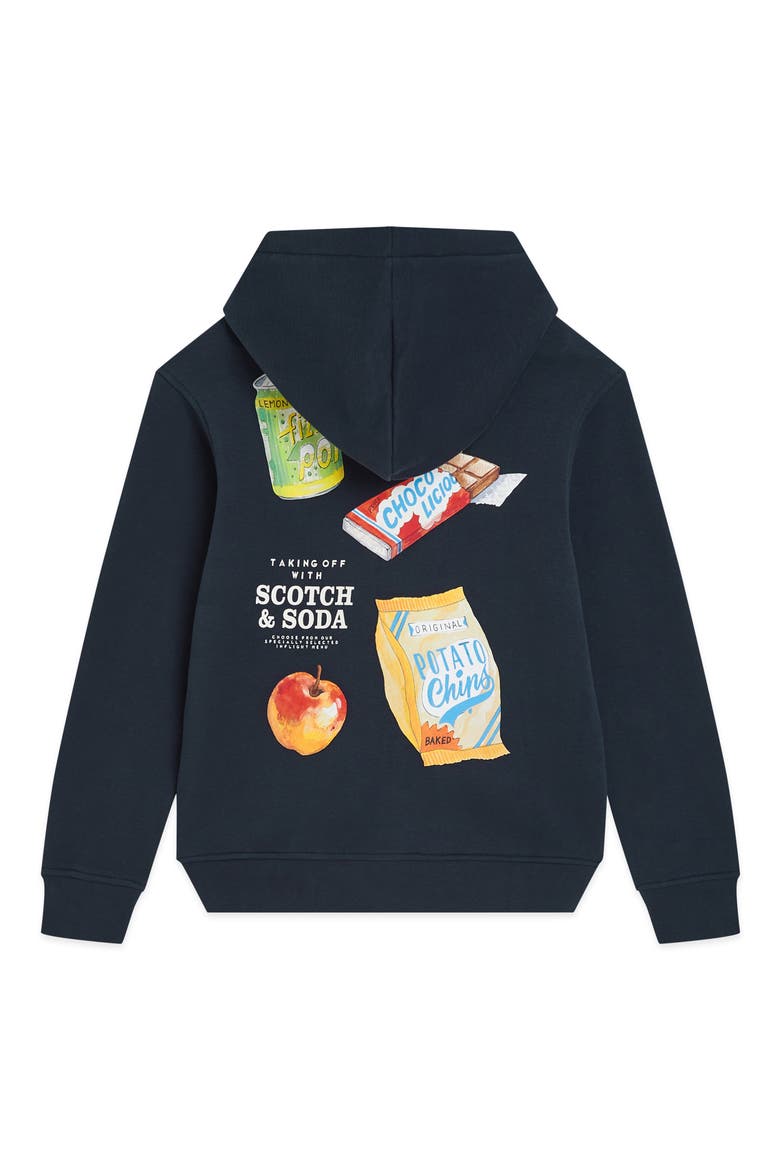Kids' Fleece Graphic Hoodie, Alternate, color, SKY CAPTAIN