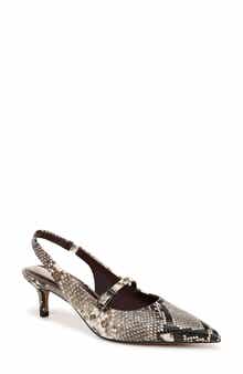 Franco Sarto Khloe Snakeskin Print Pointed Toe Pump