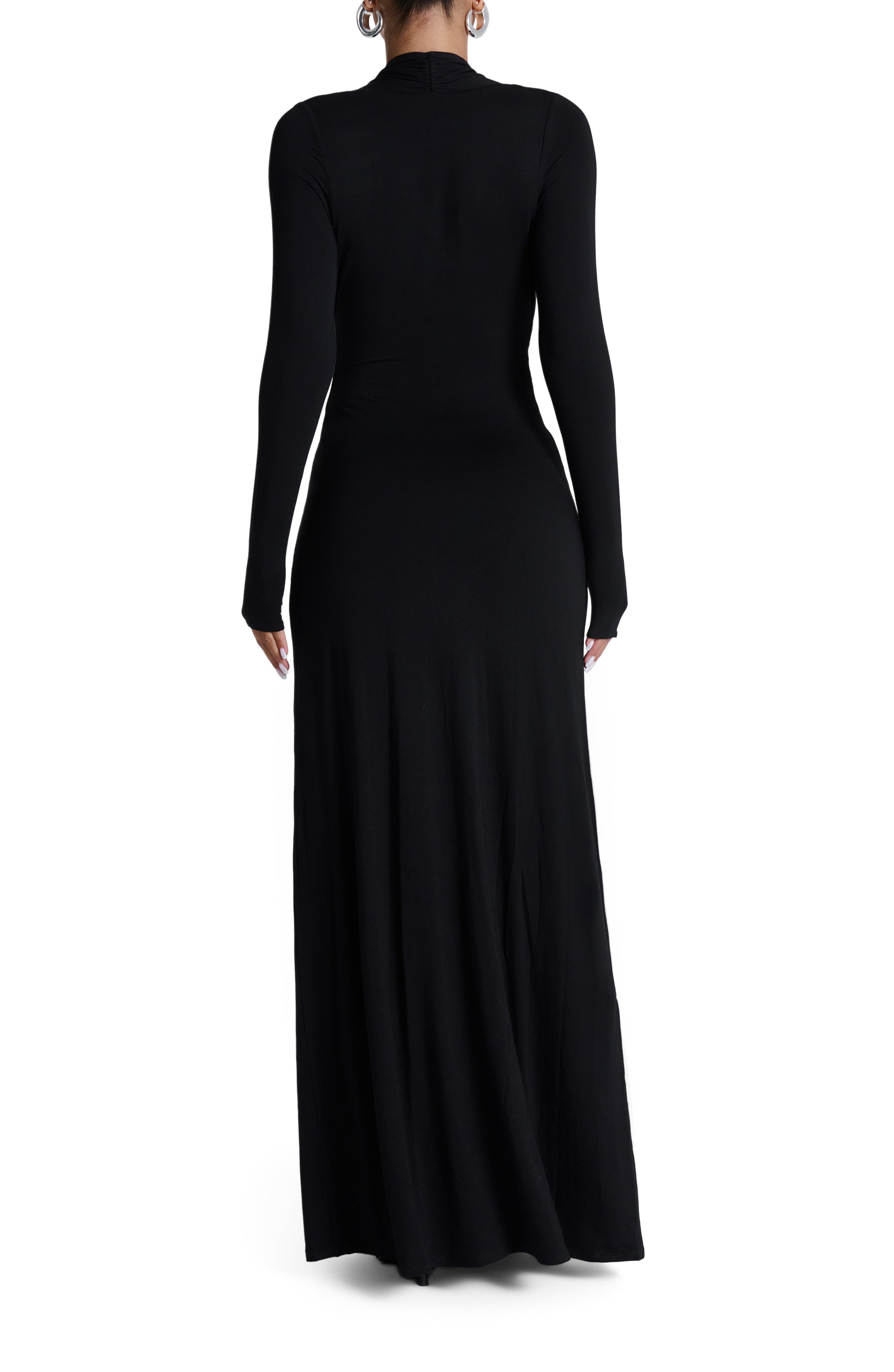 long sleeve plunge neck maxi dress Amazon.com: GOKATOSAU Women's Sexy Plunge V Neck Long Sleeve Double High  Split Bodycon Long Maxi Dress Black : Clothing, Shoes & Jewelry