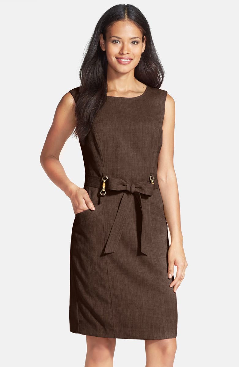 Ellen Tracy 'Kenya' Sleeveless Dress, Main, color, 