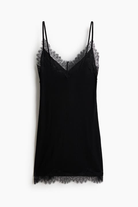 Lace-trimmed Nightslip