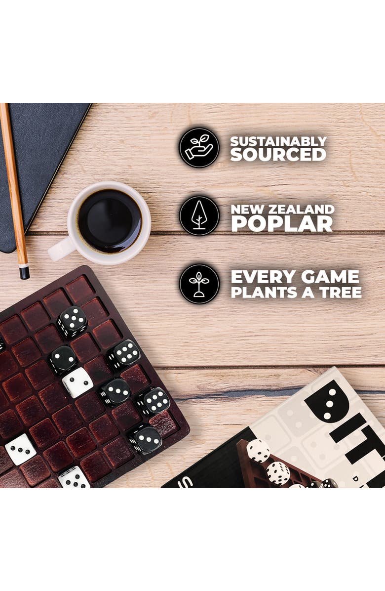 Swooc Games Dittle - Dice Battle | Coffee Table Game, Alternate, color, Brown