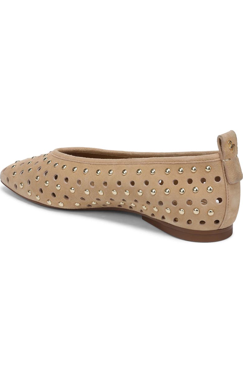 27 EDIT Naturalizer Carla Perforated Studded Flat, Alternate, color, Dune Dust