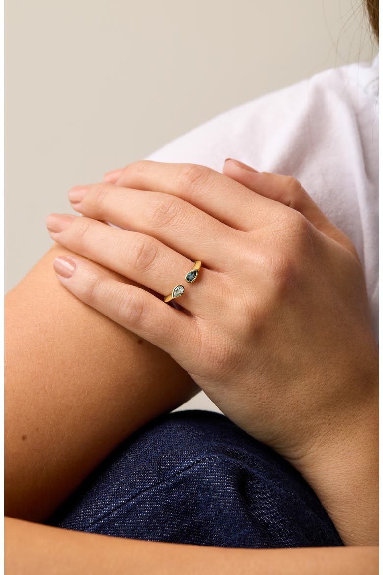 Color 14K Gold Open Ring, Alternate, color, 14K YELLOW GOLD BLUE TOPAZ