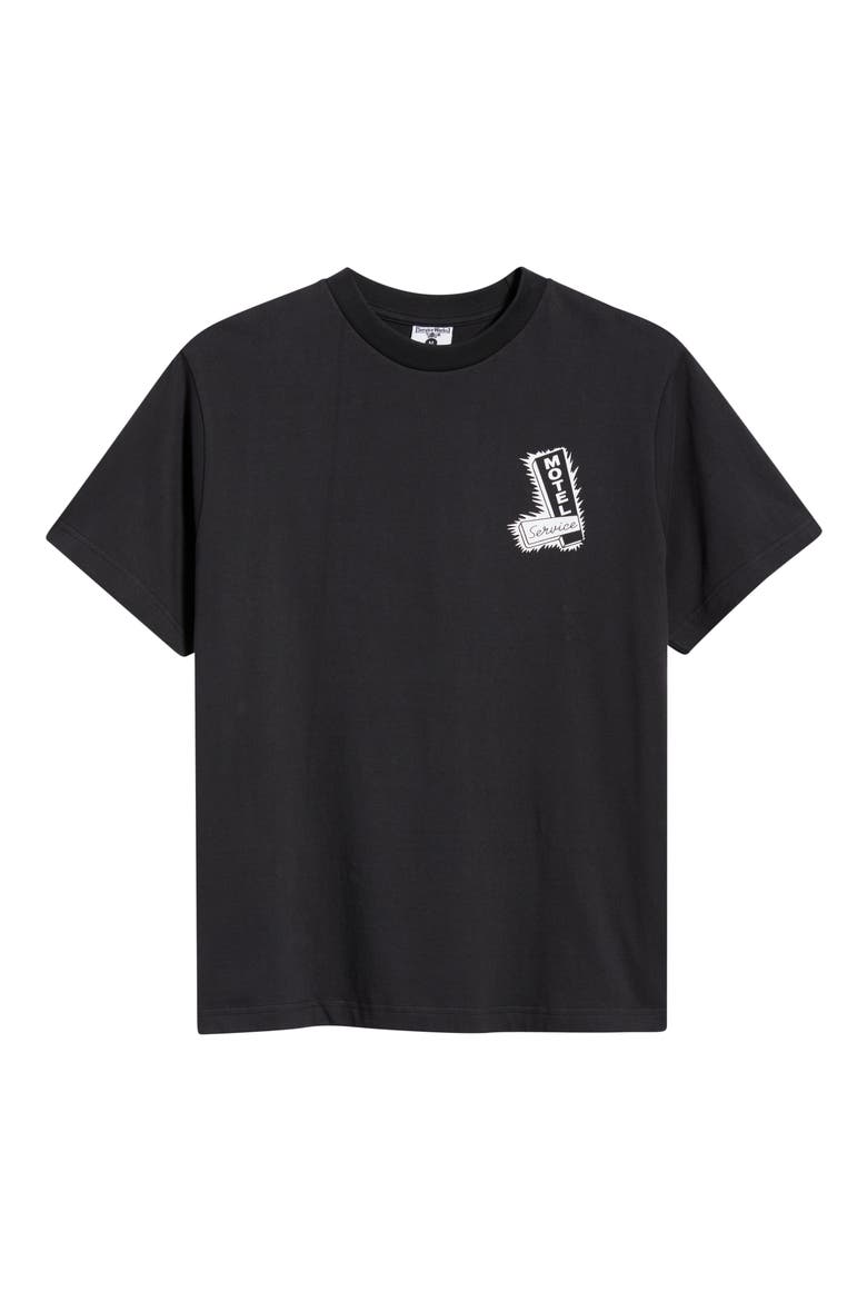 Motel Organic Cotton Graphic T-Shirt, Alternate, color, BLACK
