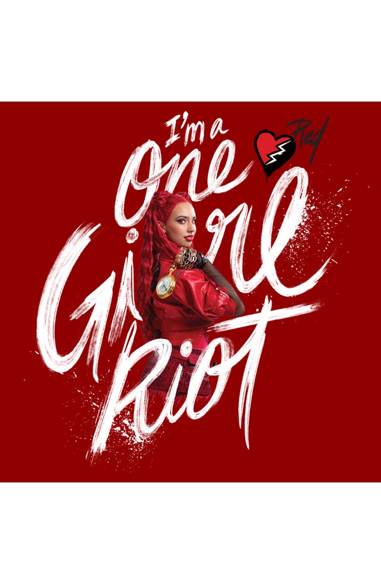 Descendants: The Rise of Red Women's Descendants The Rise of Red I'm a One Girl Riot Graphic T-Shirt, Alternate, color, Red