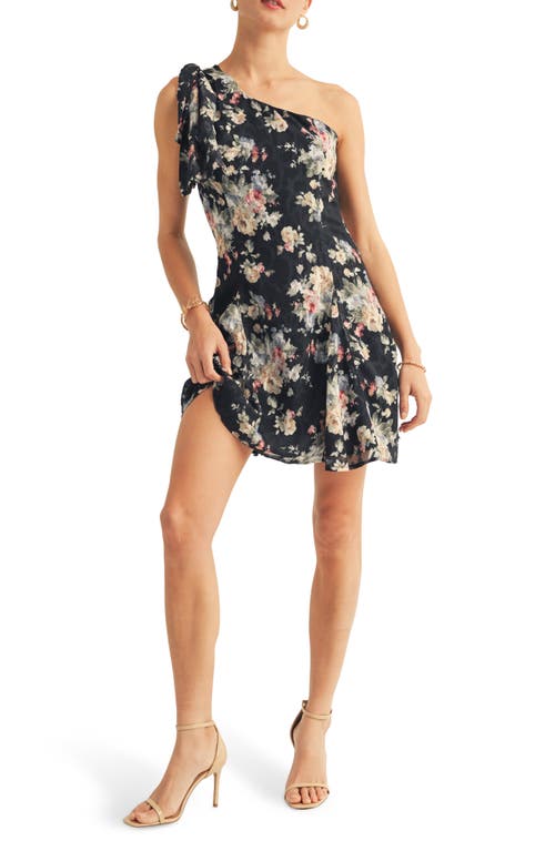 Arose Studio Sierra One-shoulder Dress In Black