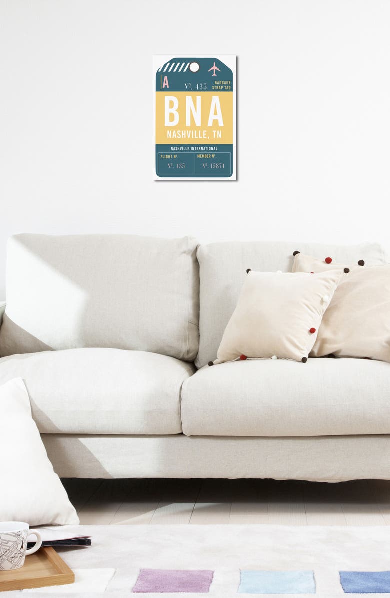 Oliver Gal Nashville Luggage Tag Wall Art, Alternate, color, 