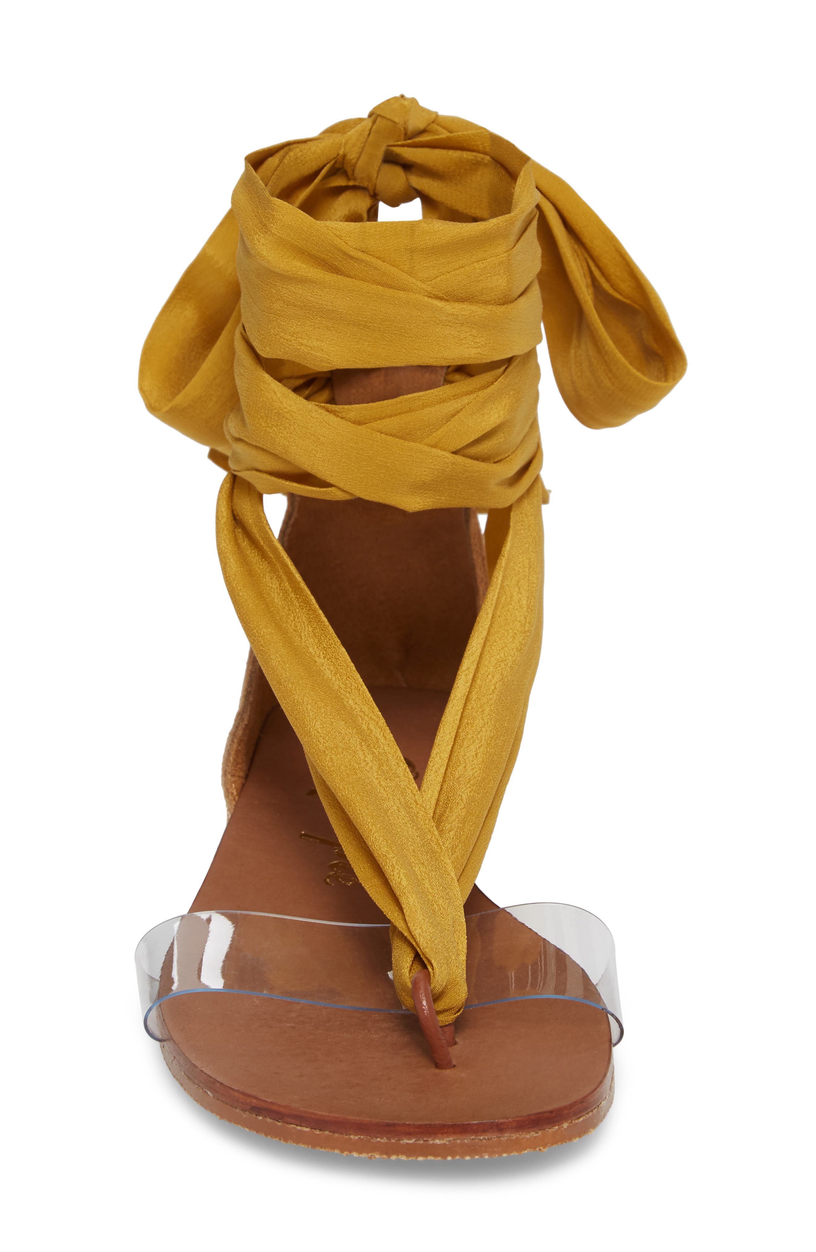 Barcelona Wrap Sandal, Alternate, color, YELLOW