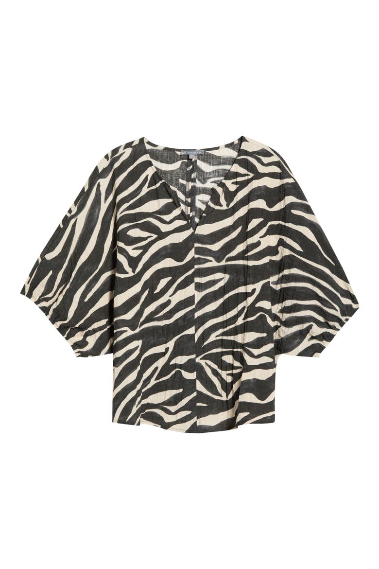 Dolman Bubble Sleeve Top, Alternate, color, CHARCOAL/ ECRU