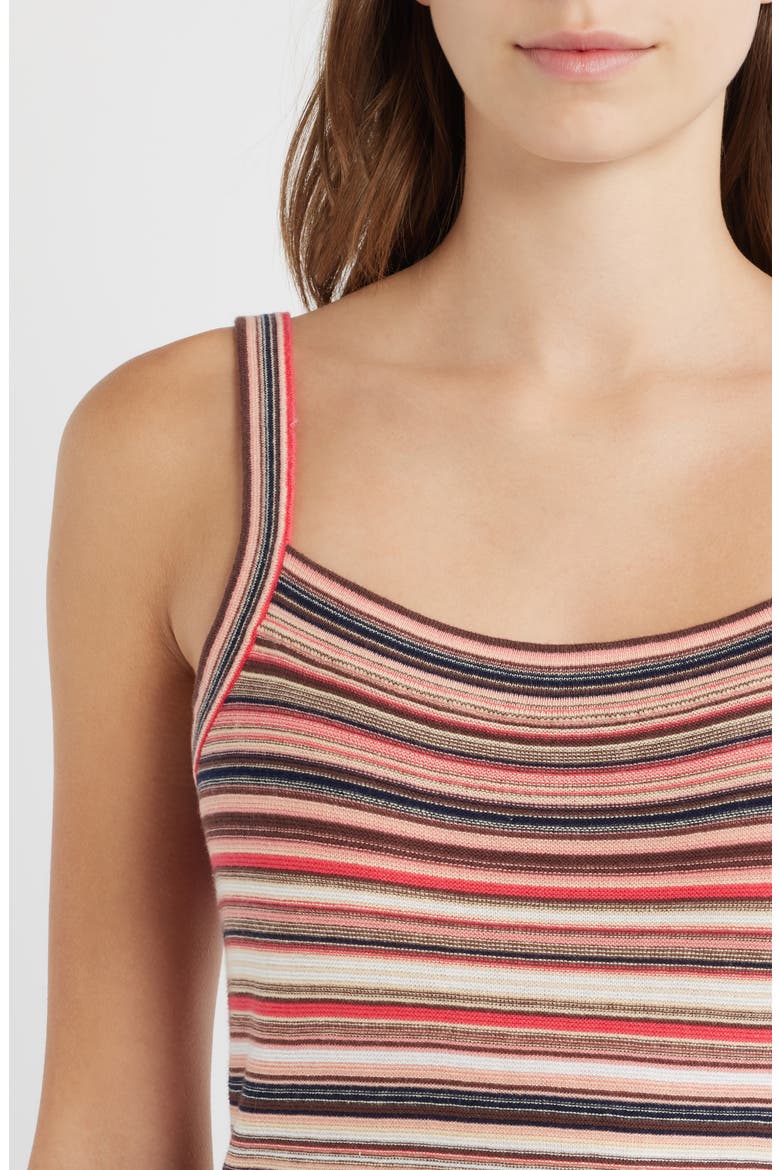 Frannie Stripe Tank, Alternate, color, CORAL ROSE MULTI STRIPE