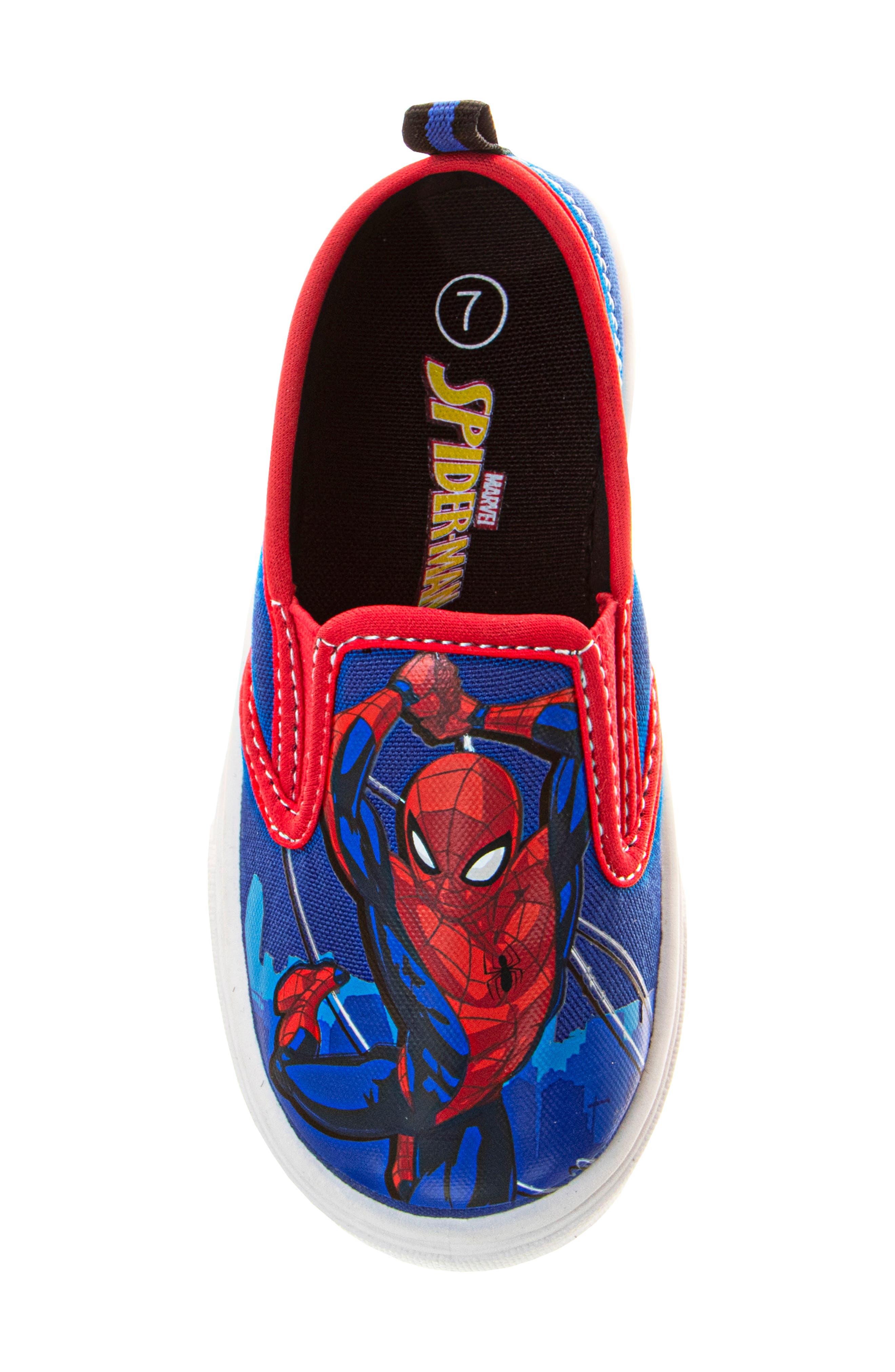 Kids' Spider-Man Sneaker, Alternate, color, BLUE/ RED