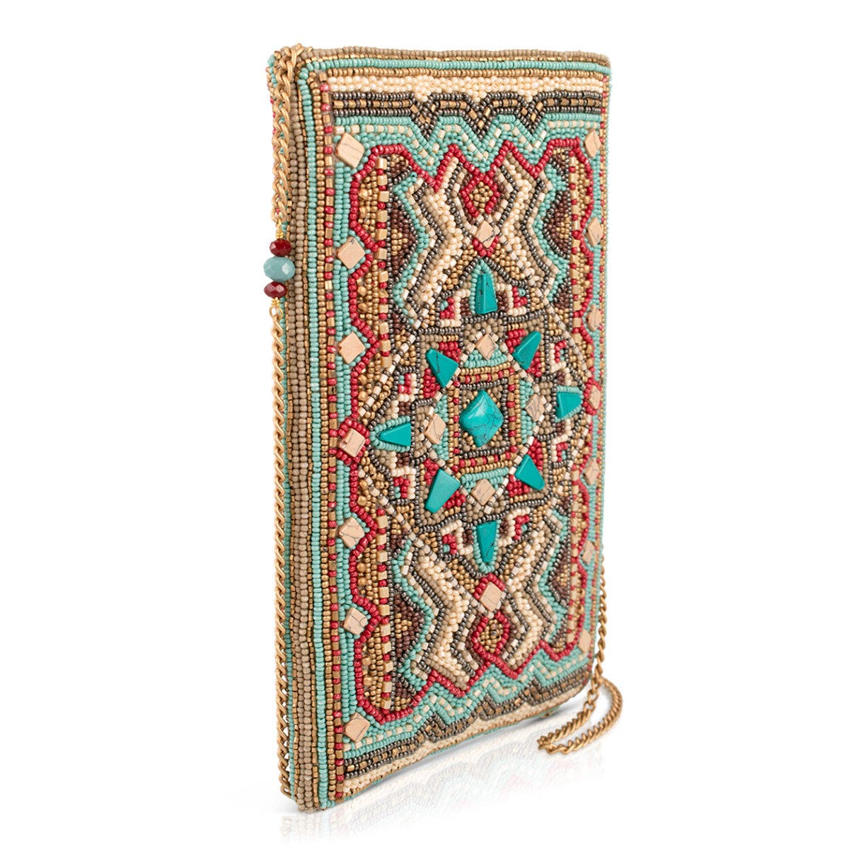 Turquoise Trail Crossbody Phone Bag, Alternate, color, Turquoise