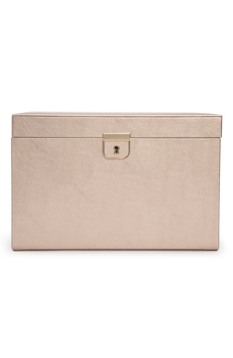 WOLF Palermo Large Jewelry Box, Main, color, Rose Gold