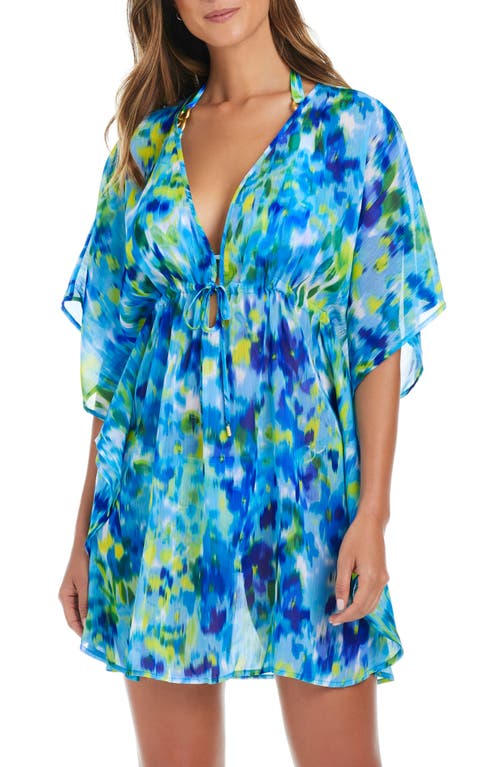 Bleu Rod Beattie Rod Beattie Chiffon Cover-up Caftan