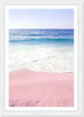 Unicorn Sand Pink Nautical & Coastal Framed Wall Art