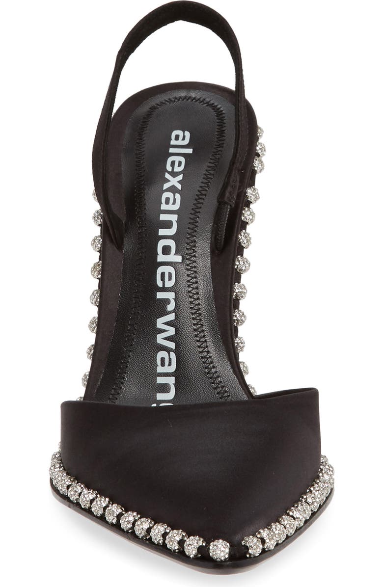 Alexander Wang Rina Crystal Chain Slingback Pump, Alternate, color,