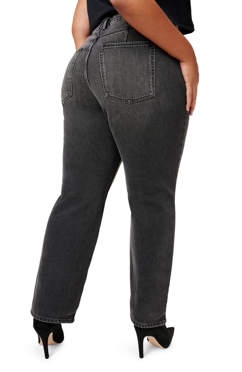 Good American Good '90s Loose Fit Jeans, Alternate, color,