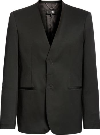 Maison Margiela Collarless jacket black 44 | eBay