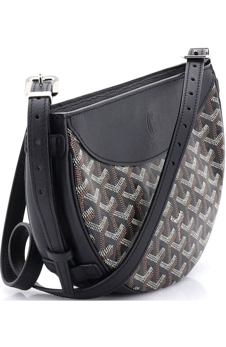 Pre-Owned Goyard Hirondelle Shoulder Bag Coated Canvas and Leather, Alternate, color, Black