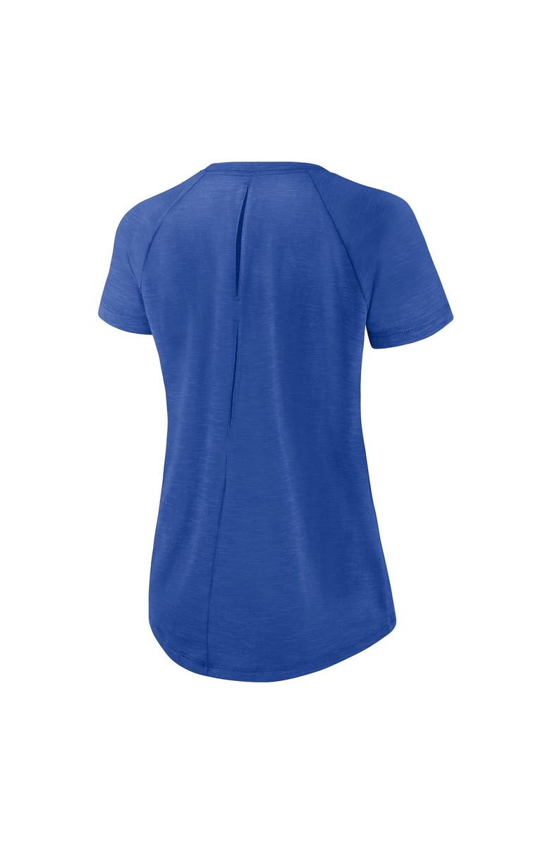 Nike Women's Nike White/Heather Scarlet Los Angeles Rams Back Slit Lightweight Fashion T-Shirt, Alternate, color, White