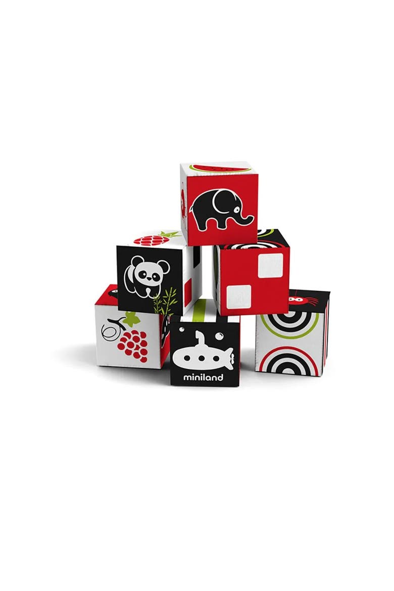 First Senses 6 Cubes Set, Main, color, Red Multi