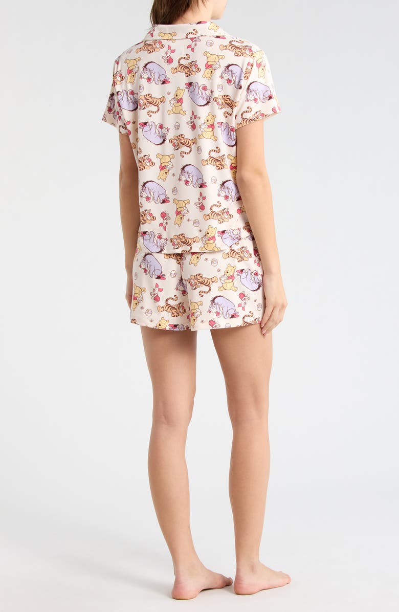 Winnie the Pooh Notch Collar Short Pajamas, Alternate, color, Pooh