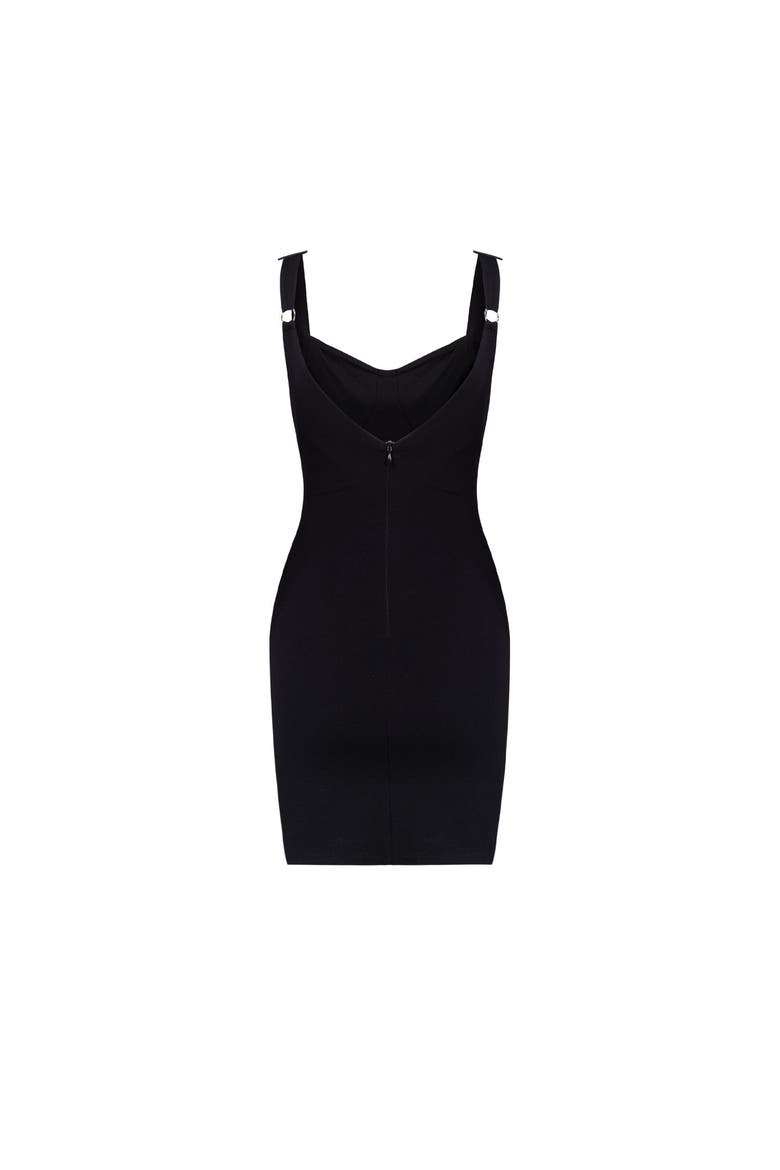 Free Heaven Bodycon Mini Dress, Alternate, color, black