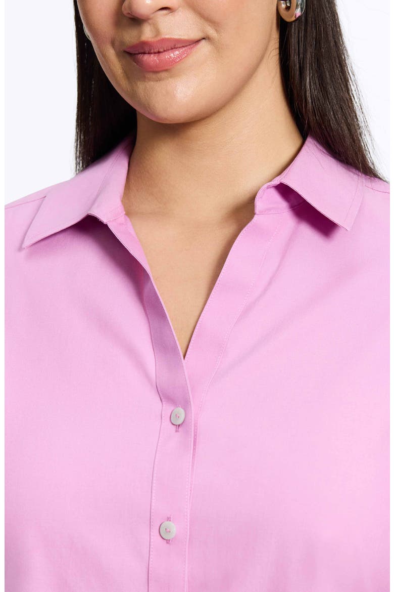 Mary Cotton Button-Up Shirt, Alternate, color, ROSE QUARTZ