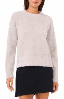 Vince Camuto Metallic Eyelash Sweater