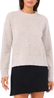 Vince Camuto Metallic Eyelash Sweater