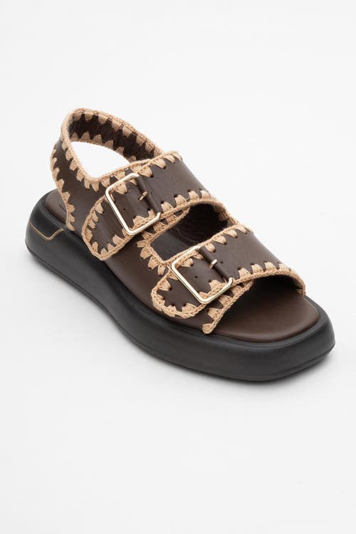 Forever & Always Shoes Douro Braided Rope Strap Leather Sandal
