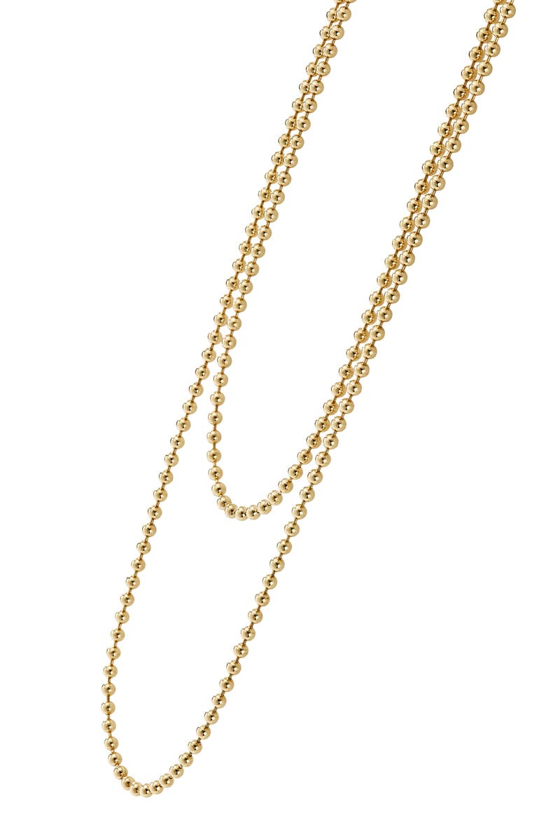 Beaded Caviar Necklace, Alternate, color, GOLD