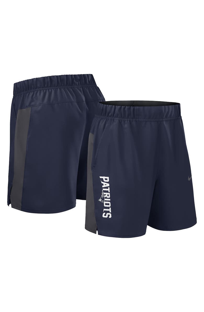 Nike Men's Nike Navy New England Patriots Woven Victory Performance Shorts, Alternate, color, Navy