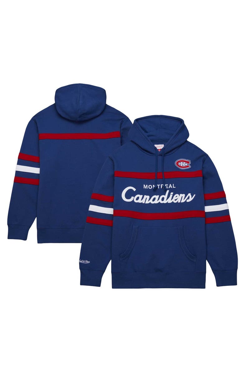 Mitchell & Ness Men's Mitchell & Ness Navy Montreal Canadiens Head Coach Pullover Hoodie, Main, color, Navy