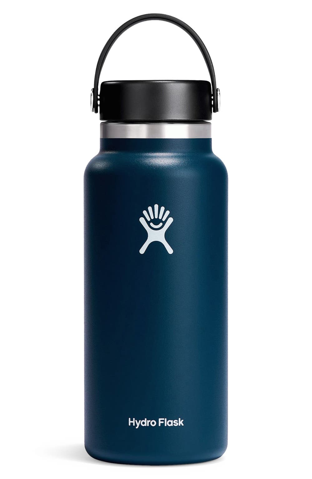 32-Ounce Wide Mouth Cap Water Bottle, color, INDIGO