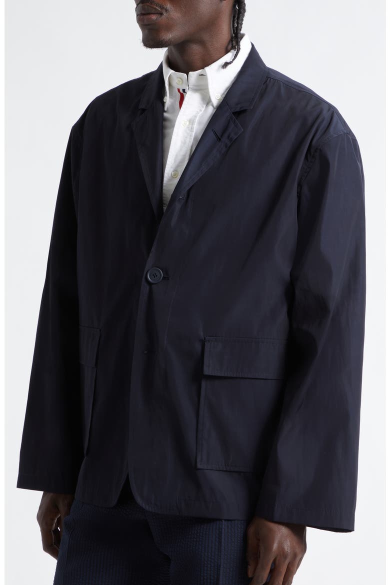 Packable Light Memory Tech Sport Coat, Alternate, color, NAVY
