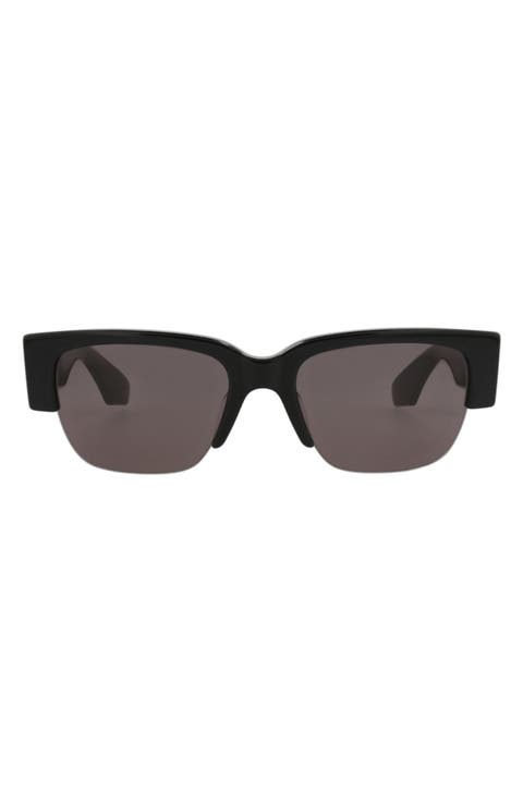 54mm Half Rim Sunglasses