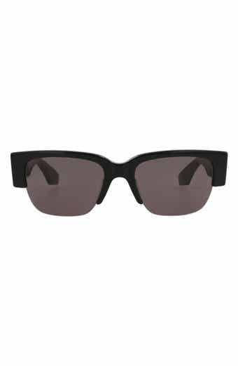 McQueen 54mm Half Rim Sunglasses
