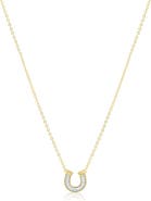 The Lovery Fine Jewelry Baguette CZ Horseshoe Necklace