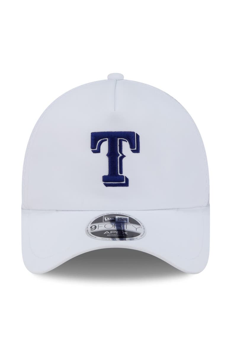 New Era Men's New Era White Texas Rangers 2026 Batting Practice Apex 9FORTY Adjustable Trucker Hat, Alternate, color, White