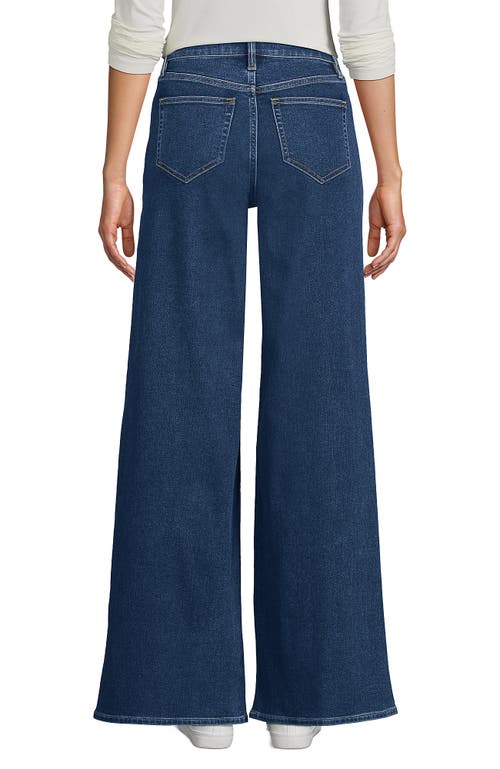 LANDS' END LANDS' END RECOVER DENIM HIGH RISE EXTRA WIDE LEG JEANS