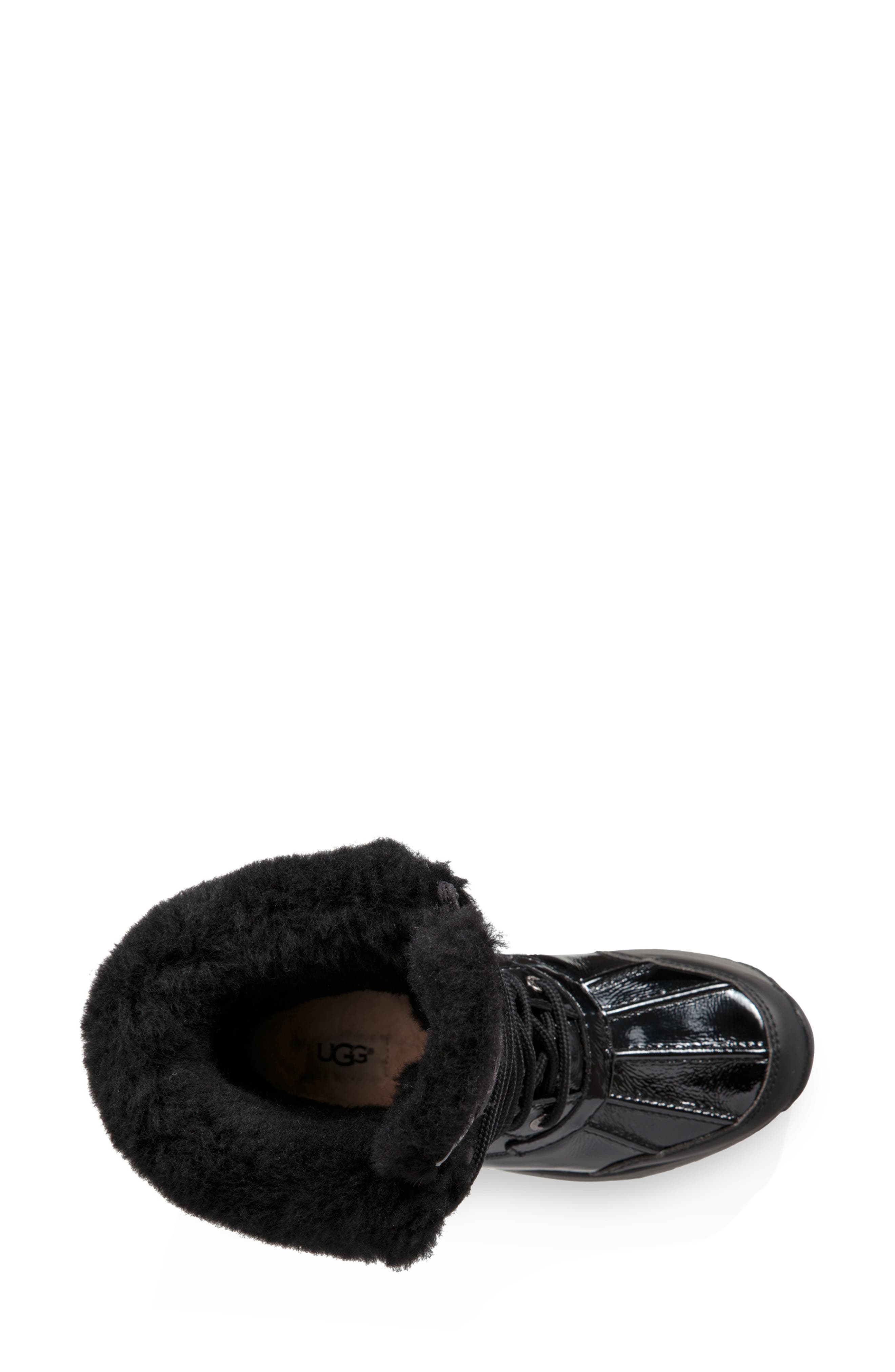 UGG<sup>®</sup> Adirondack III Waterproof Insulated Patent Winter Boot, Alternate, color, 