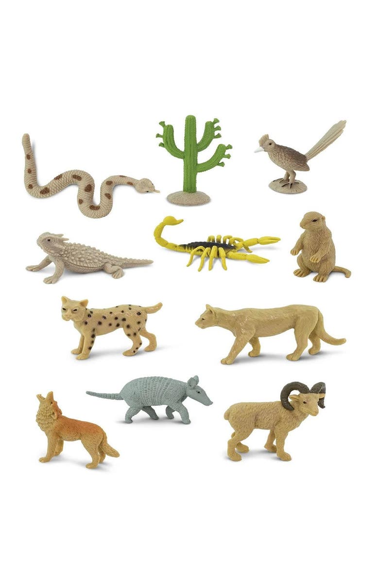 Kaplan Early Learning Company Animals from Across the Land Mini Set, Alternate, color, Multicolored